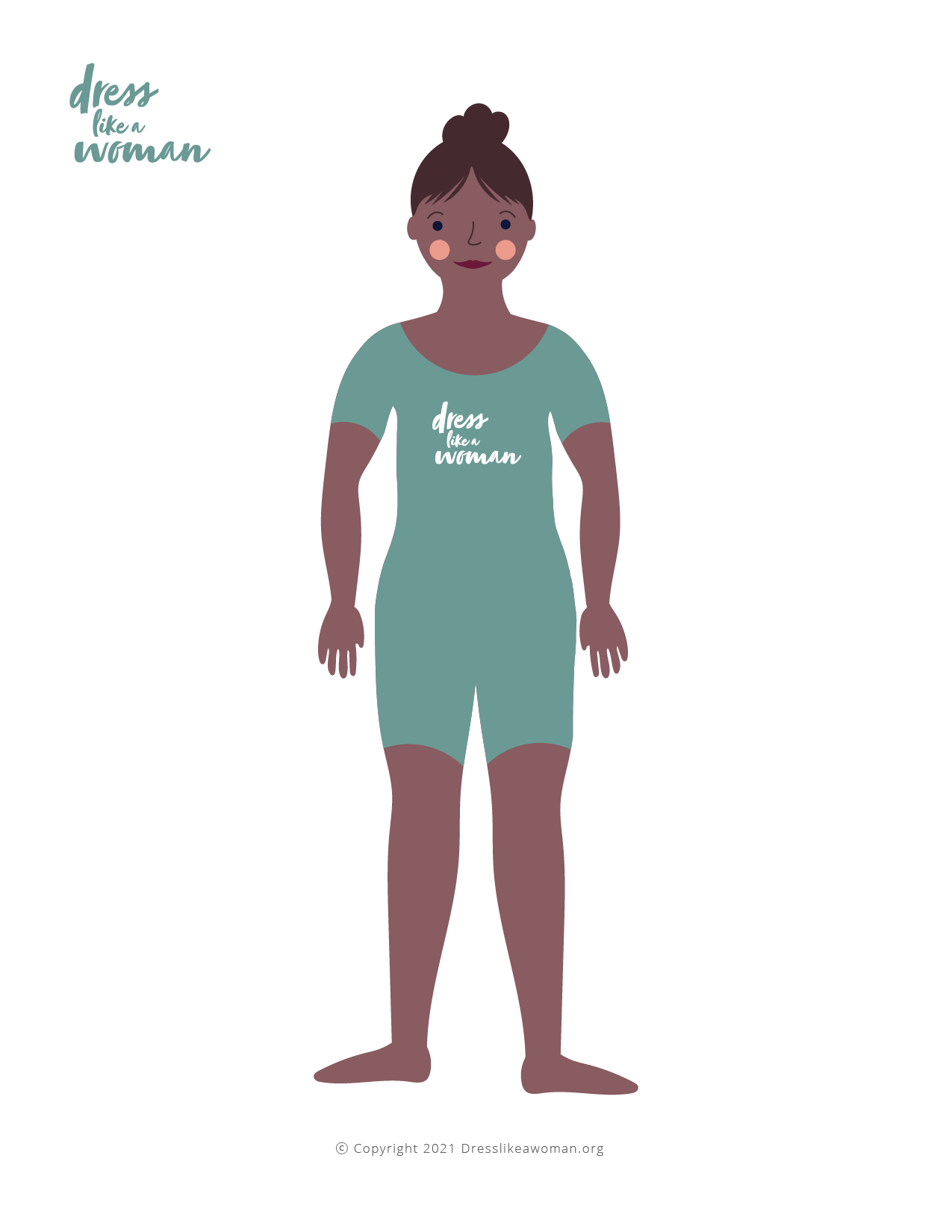 Dress Like a Woman Paper Doll, Alexandra