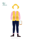 Paper Doll Outfit, Construction Manager