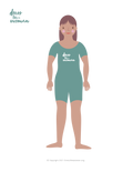 Dress Like a Woman Paper Doll, Coral