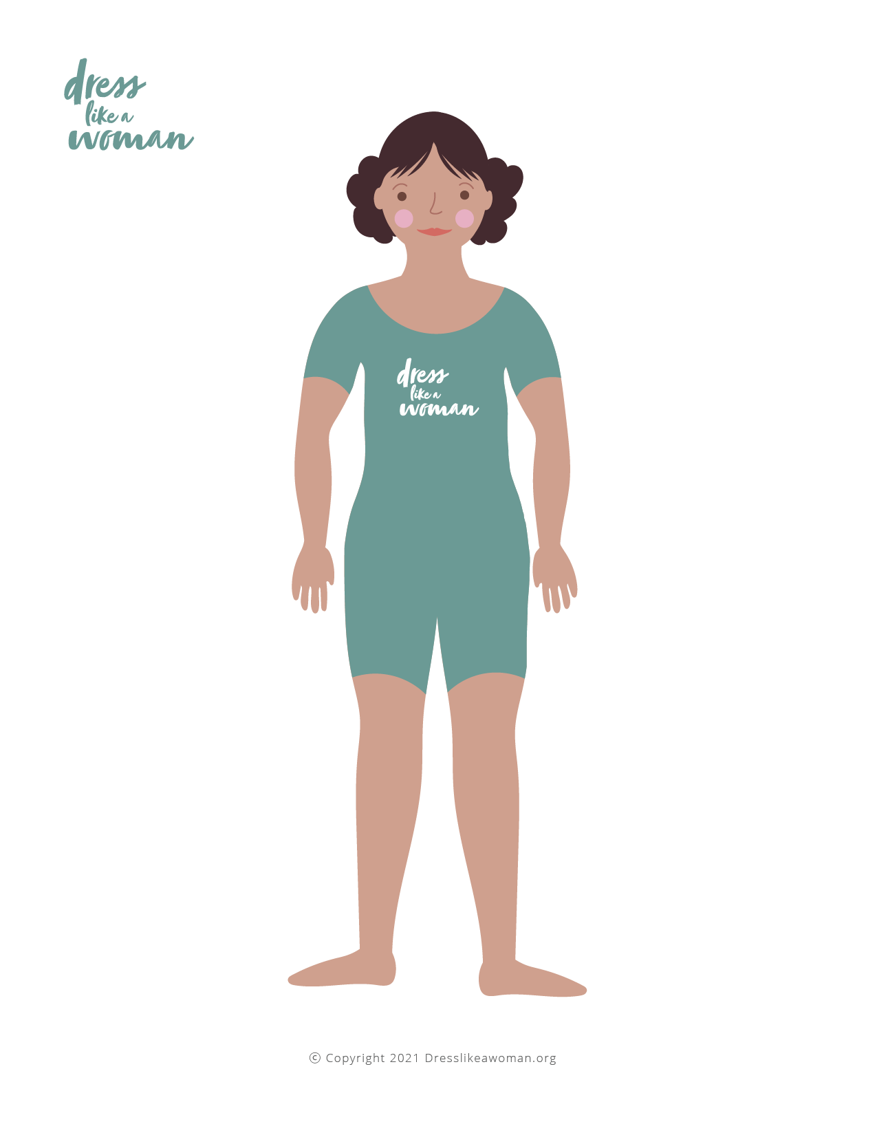 Dress Like a Woman Paper Doll, Emilia