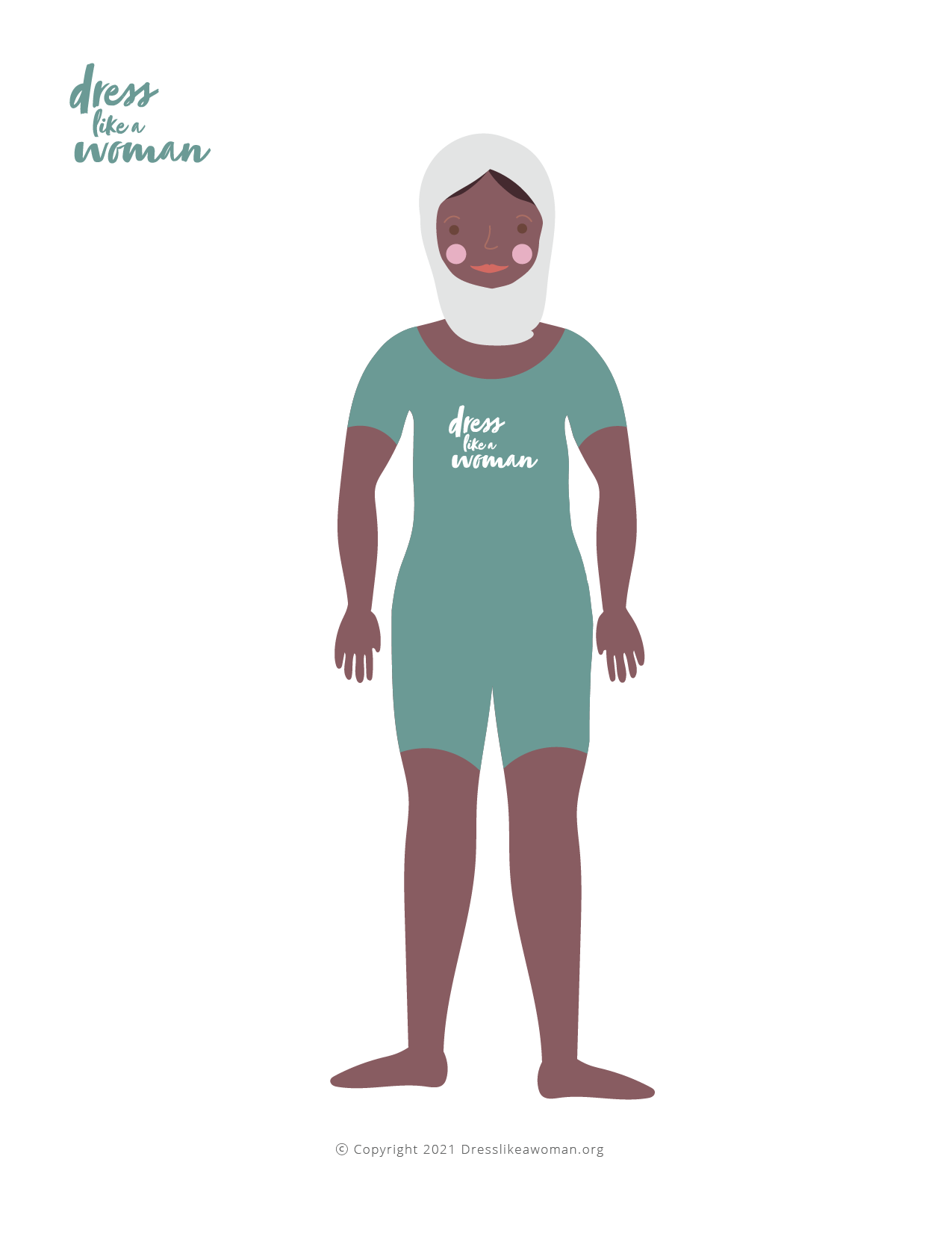 Dress Like a Woman Paper Doll, Farah