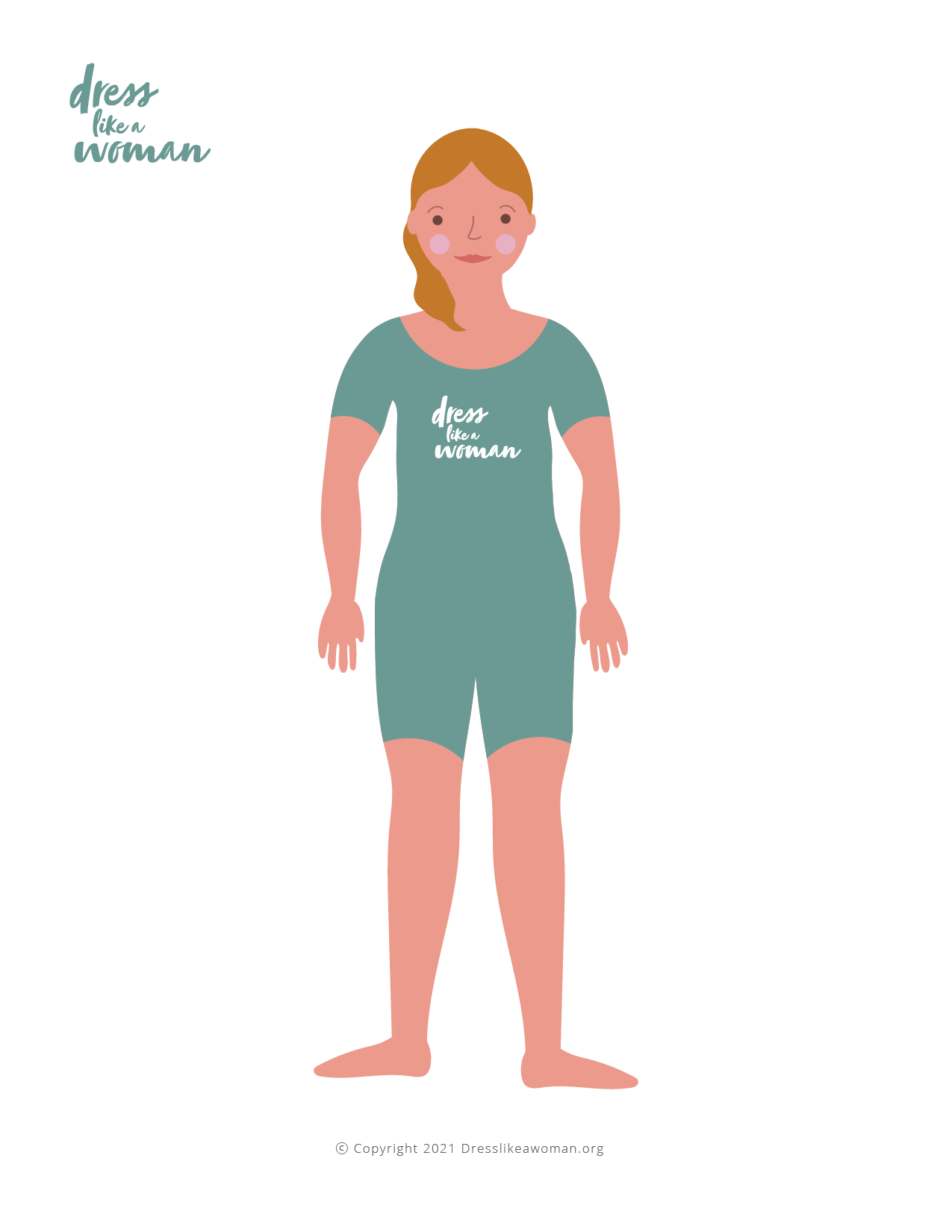 Dress Like a Woman Paper Doll, Lucy