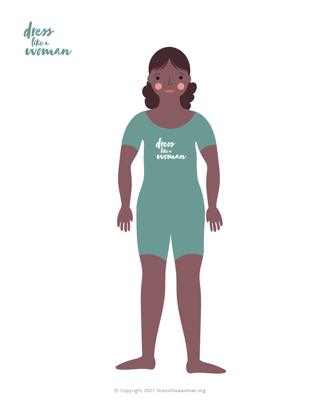 Dress Like a Woman Paper Doll, Natasha