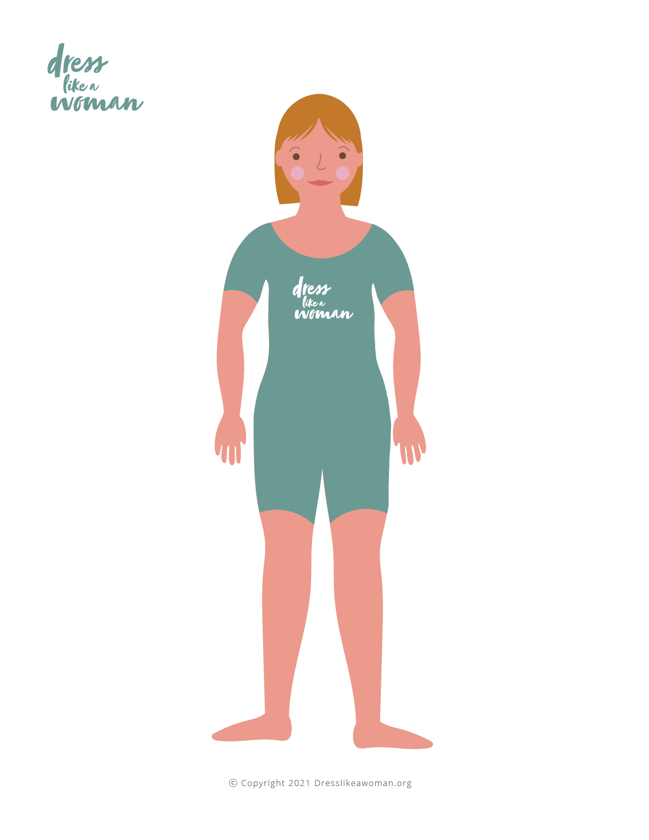 Dress Like a Woman Paper Doll, Piper