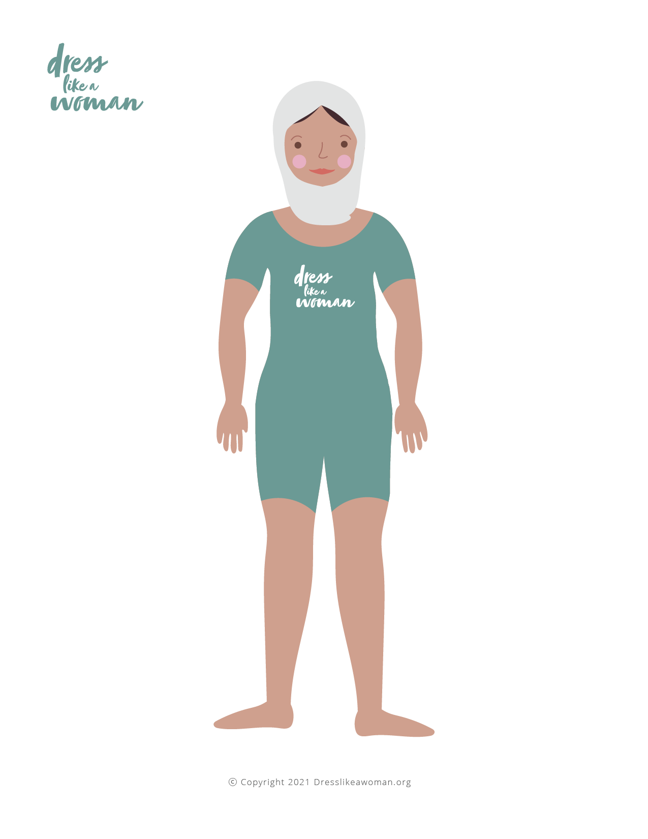Dress Like a Woman Paper Doll, Sadia