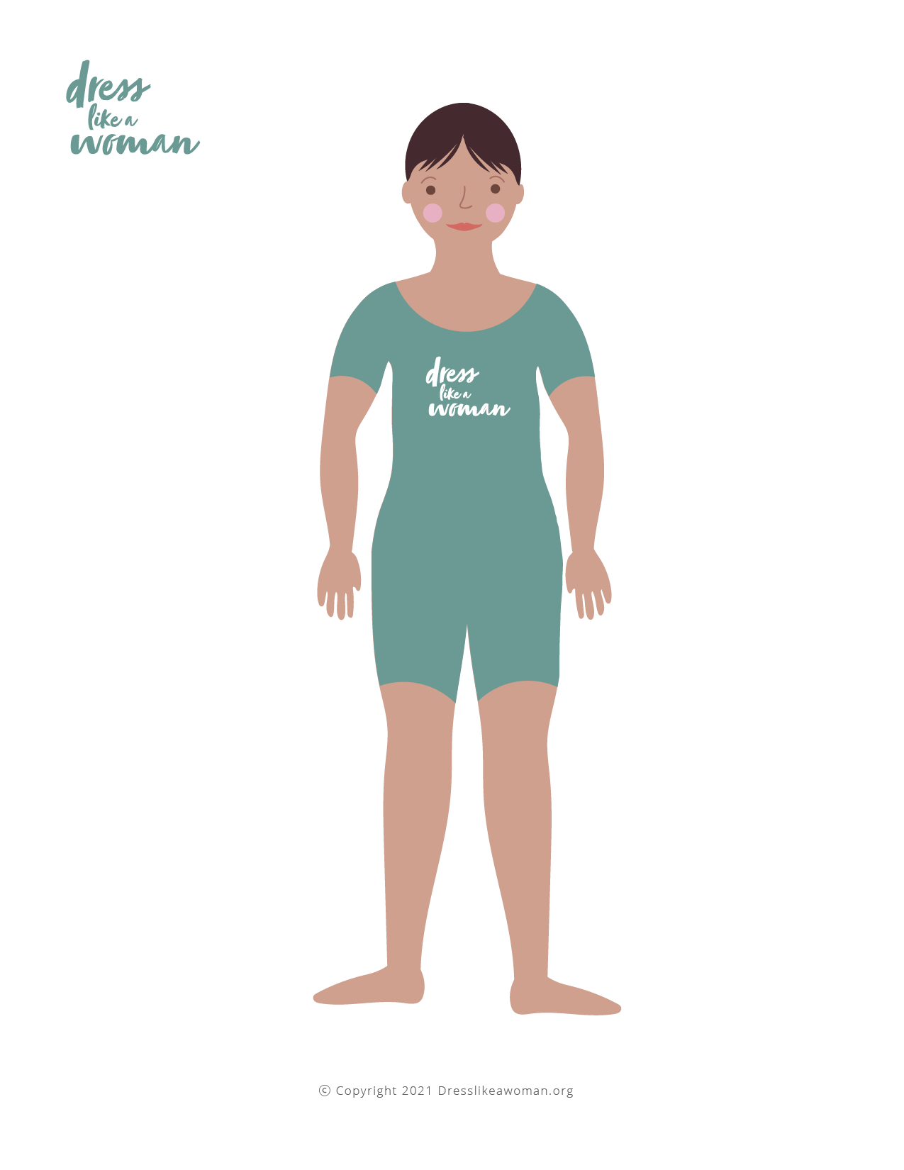 Dress Like a Woman Paper Doll, Taylen